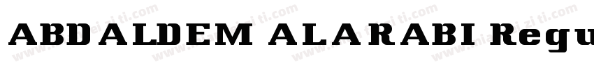 ABDALDEM ALARABI Regular字体转换